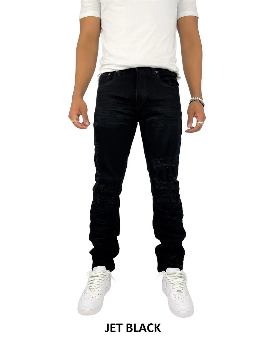 Rip & Repair Big & Tall Jeans - Jet Black