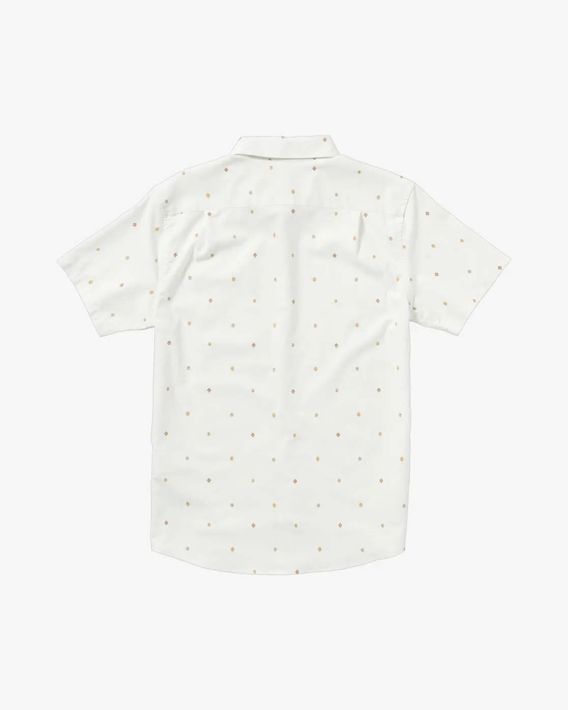 RVCA Men's Thatll Do Print Short Sleeve Shirt Natural AVYWT00474_NAT