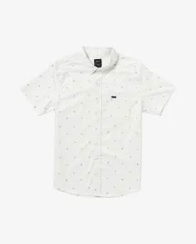 RVCA Men's Thatll Do Print Short Sleeve Shirt Natural AVYWT00474_NAT