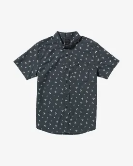 RVCA Men's Thatll Do Print Short Sleeve Shirt Navy AVYWT00474_NVY