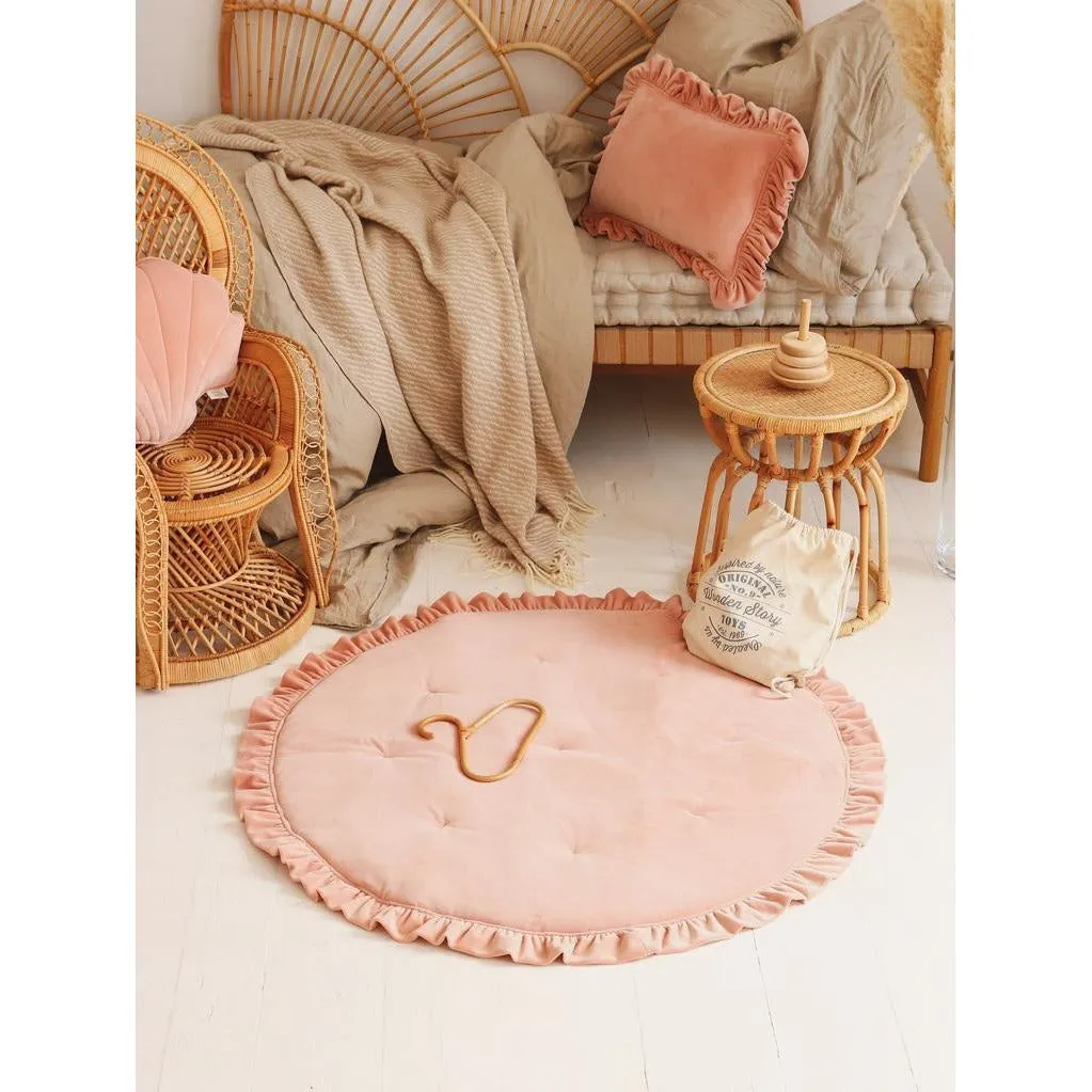Soft Velvet Mat with Frill