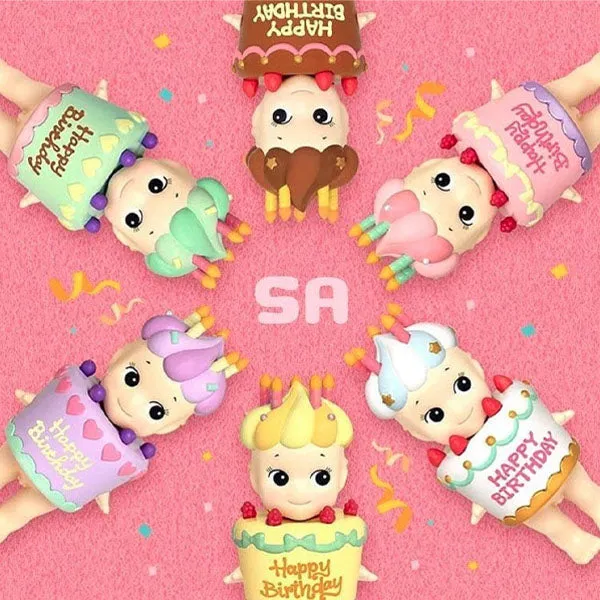 Sonny Angel Collectable Mini Cherub Figurines Happy Birthday Gift Series Blind Box (1pc)
