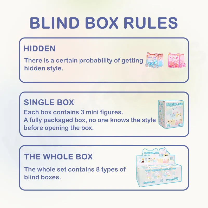 Square Cat Big Size Ice Cube Series Blind Box