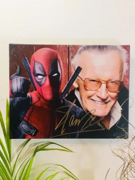 Stan Lee Facsimile Autograph 11x14 Canvas Print Wall Art