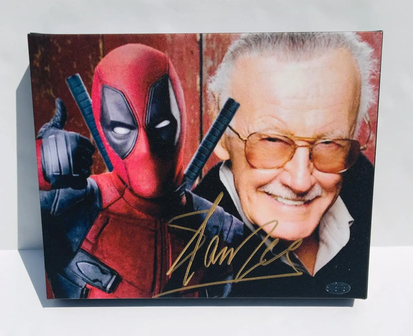 Stan Lee Facsimile Autograph 11x14 Canvas Print Wall Art