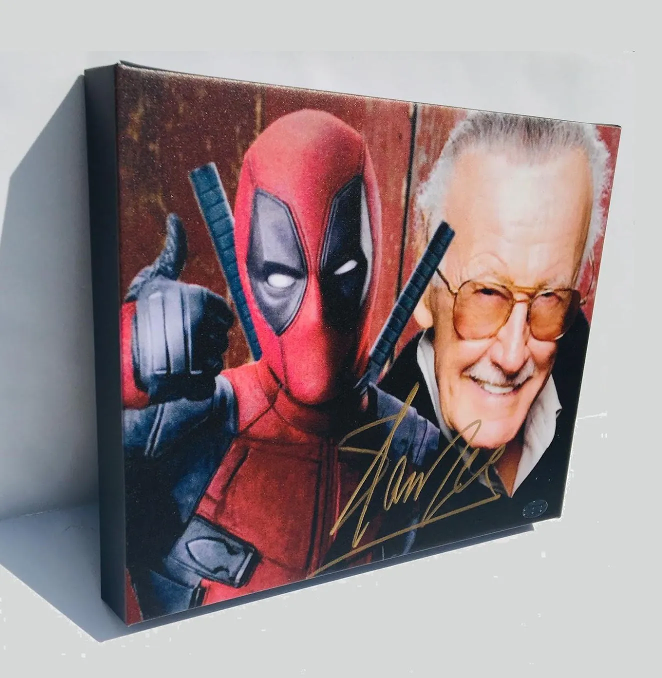 Stan Lee Facsimile Autograph 11x14 Canvas Print Wall Art