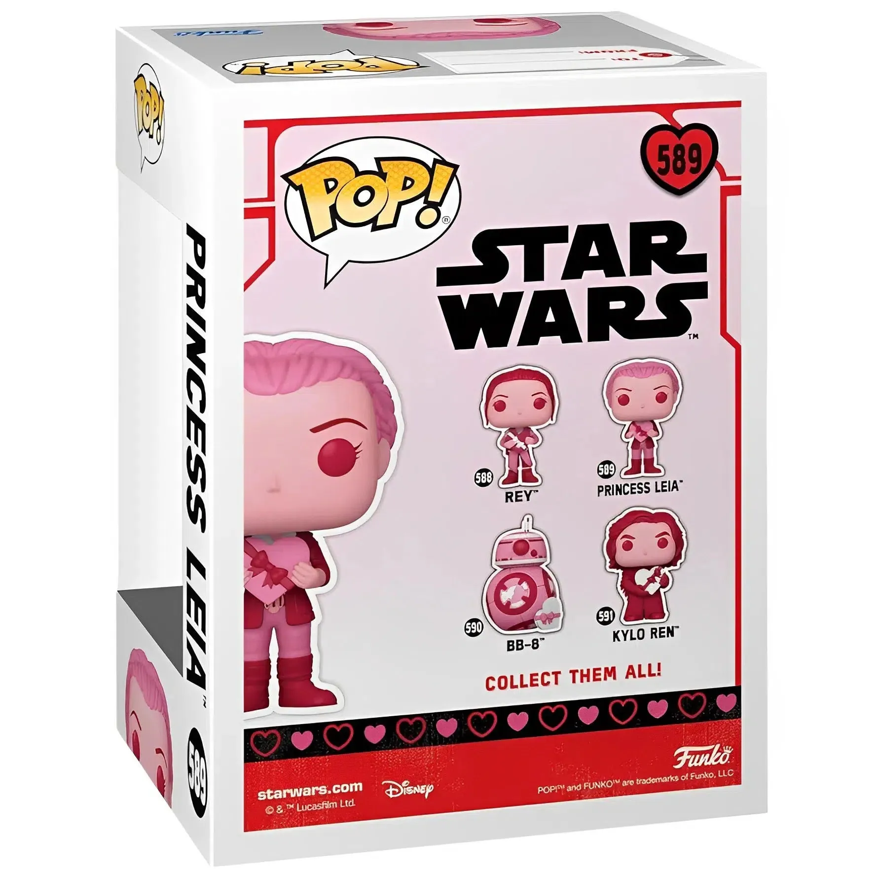 Star Wars - Valentines Day Princess Leia Figure (#589) - Funko - Pop! Series