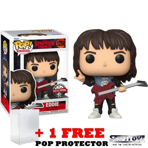 Stranger Things - Eddie with Guitar #1250 Pop Vinyl Funko Exclusive