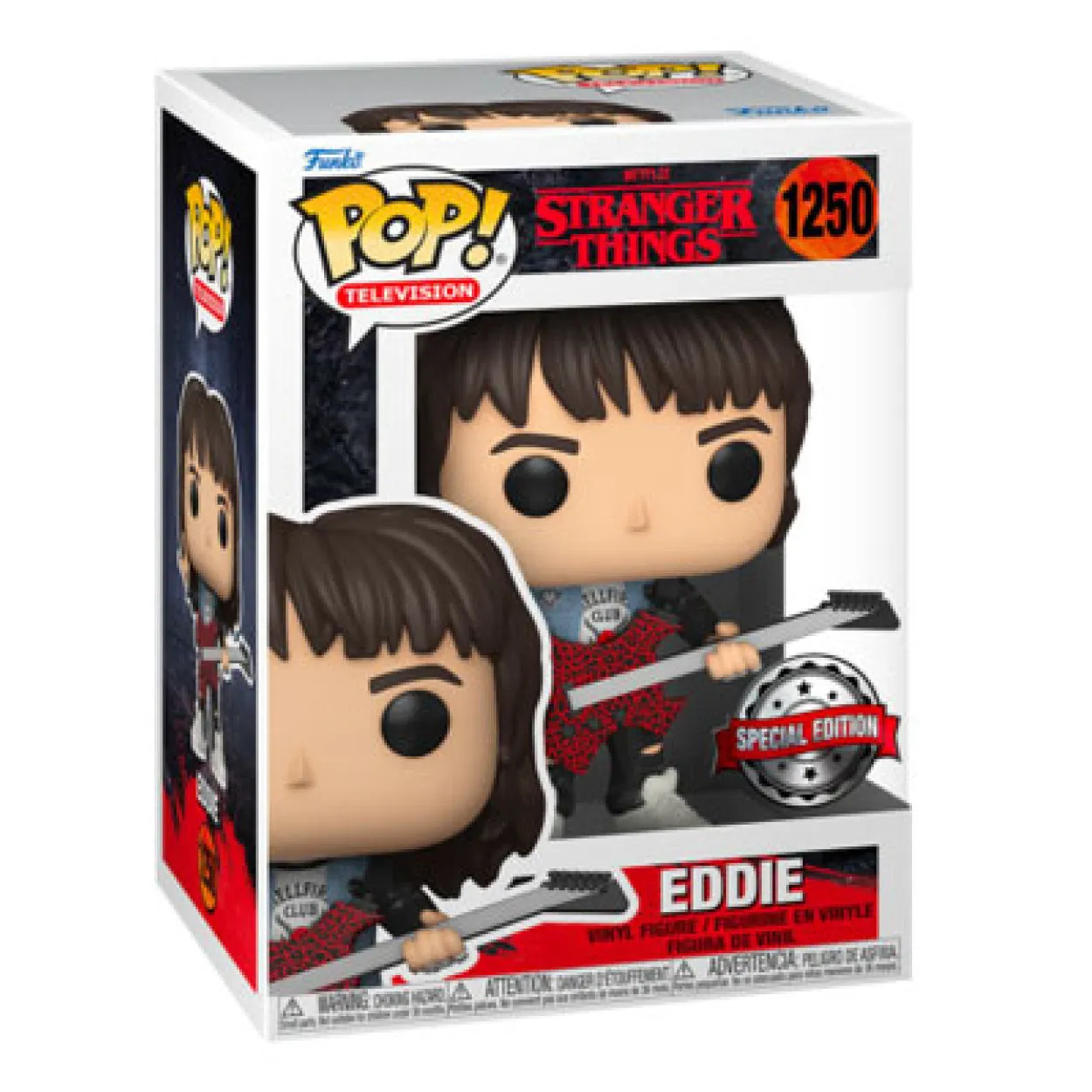 Stranger Things - Eddie with Guitar Season 4 US Exclusive Pop! Vinyl