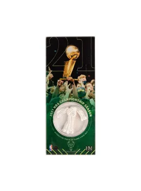 The Highland Mint 2021 NBA Championship Milwaukee Bucks Net Piece