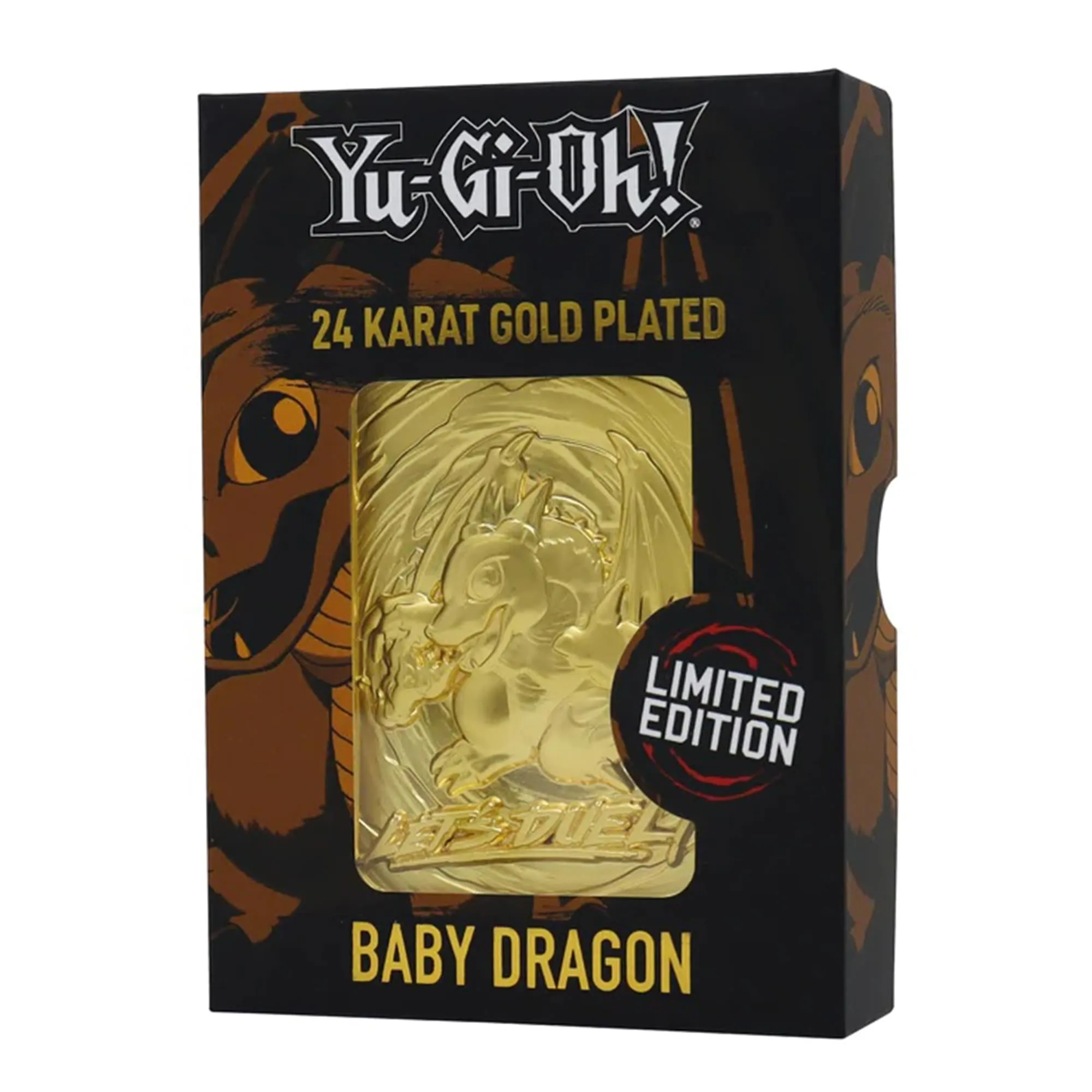 Yu-Gi-Oh! Limited Edition 24k Gold Plated Metal Card | Baby Dragon