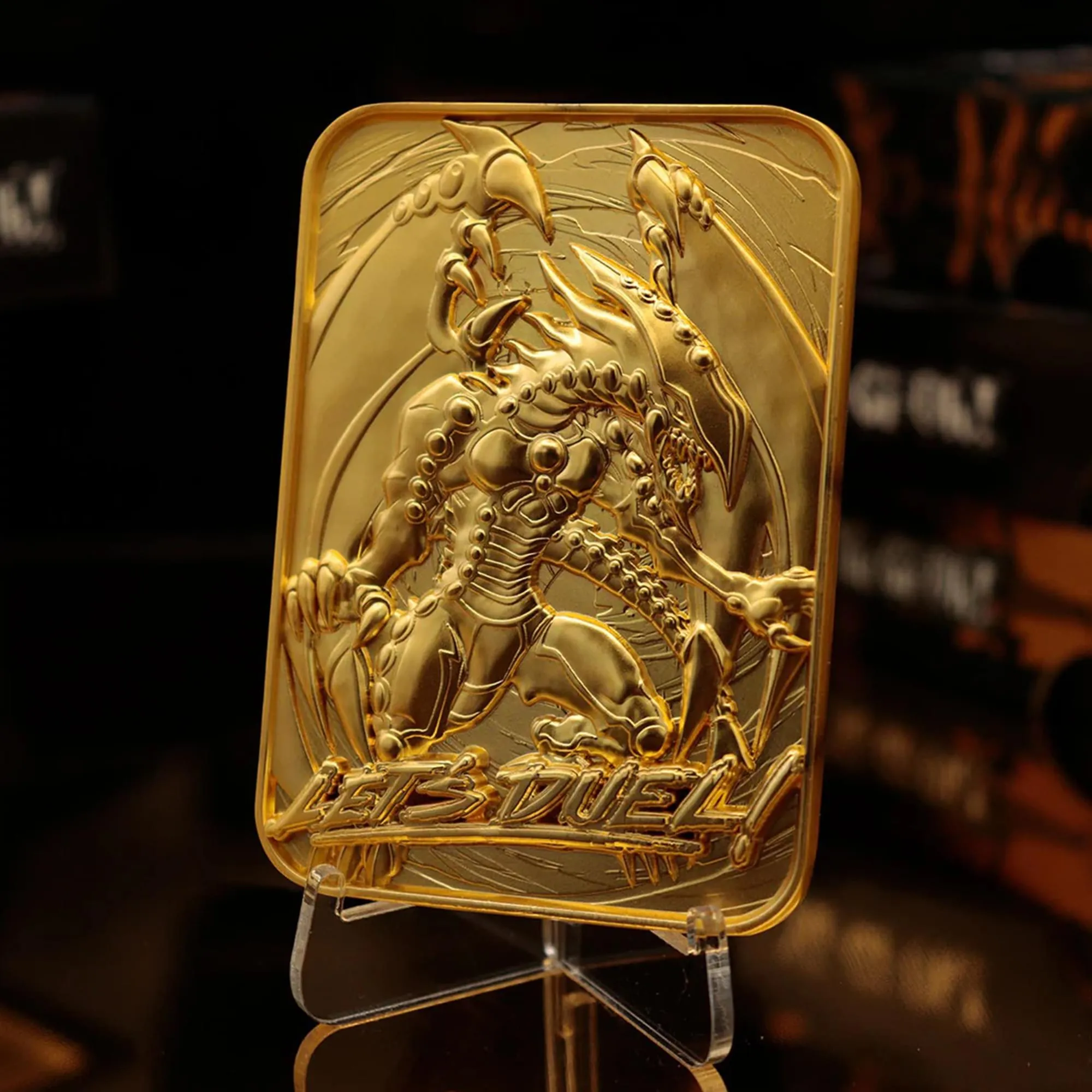 Yu-Gi-Oh! Limited Edition 24k Gold Plated Metal Card | Gandra Dragon