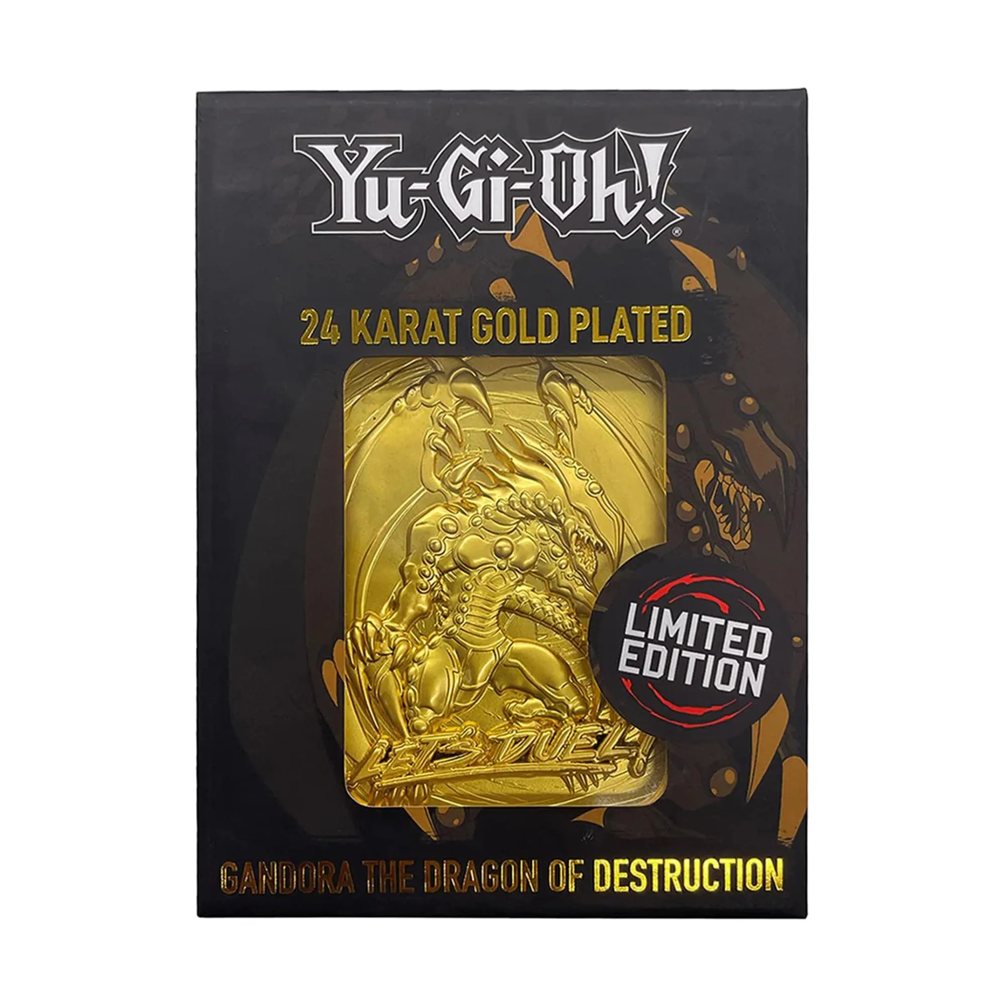 Yu-Gi-Oh! Limited Edition 24k Gold Plated Metal Card | Gandra Dragon