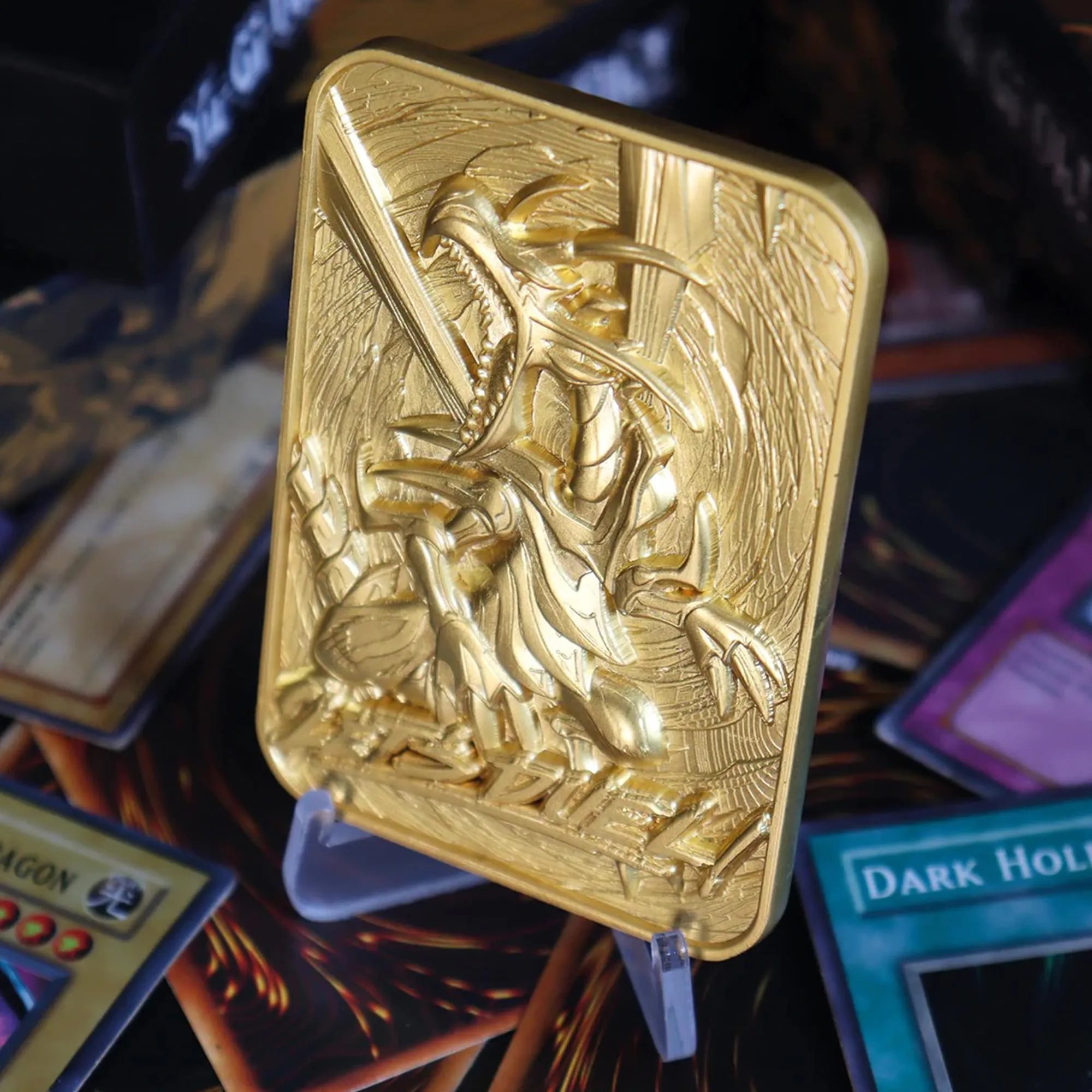 Yu-Gi-Oh! Limited Edition 24k Gold Plated Metal Card | Red Eyes B. Dragon
